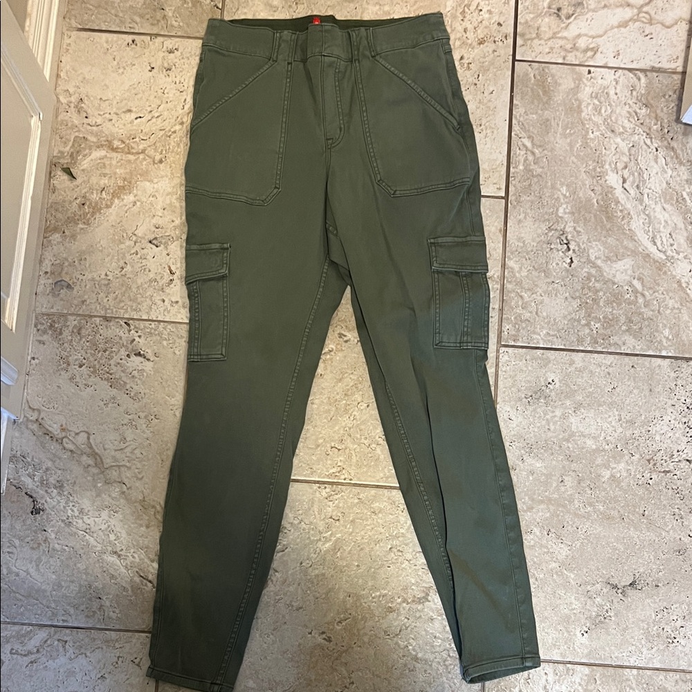 SPANX Green Cargo Pants